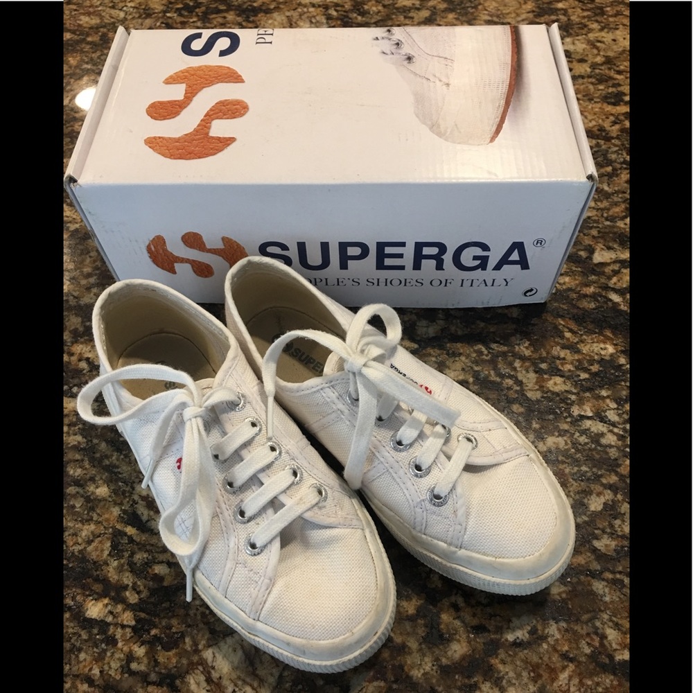 Authentic Superga Sneakers, White, Size 5